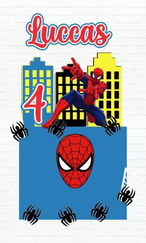 Arquivo Digital Silhouette - Topo De Bolo Homem-aranha