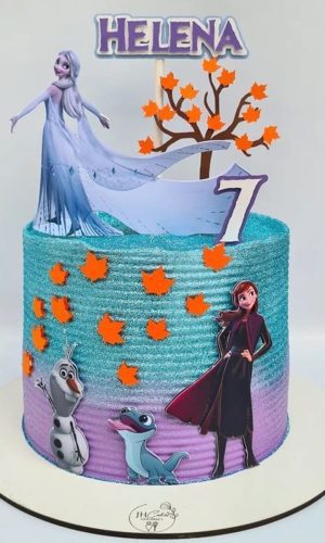 ARQUIVO DIGITAL STUDIO - Topo de bolo Frozen 2