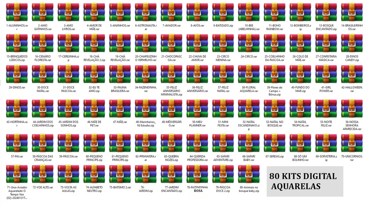 Arquivo Digital: Super Combo com 80 Kits Digitais - Imagem 2