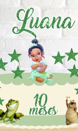 Arquivo Digital Topo de Bolo a Princesa e o Sapo Cute