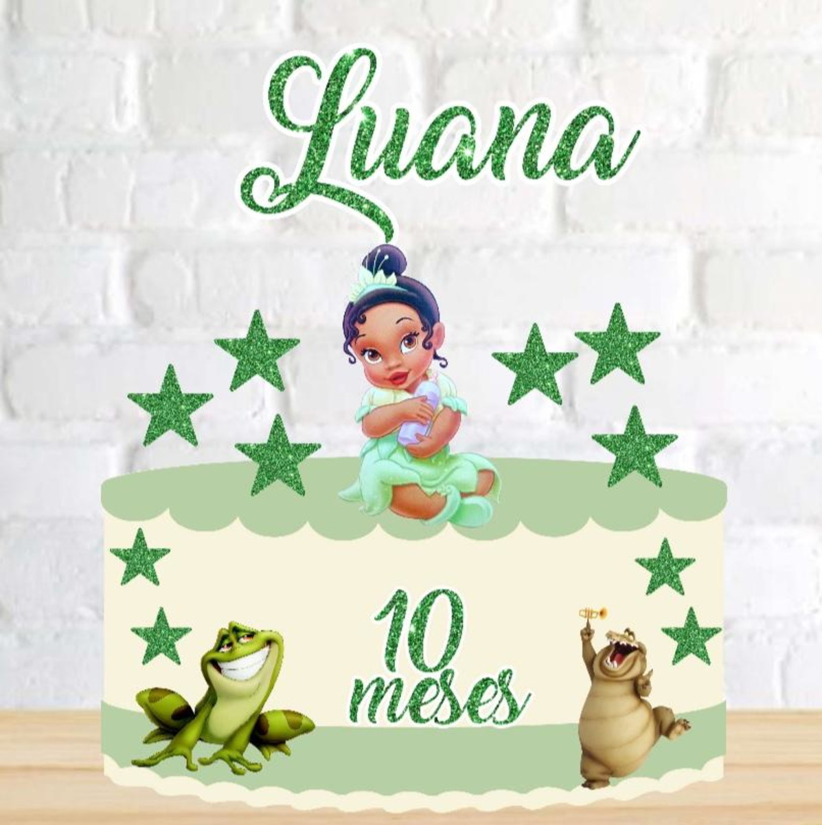 Arquivo Digital Topo de Bolo a Princesa e o Sapo Cute