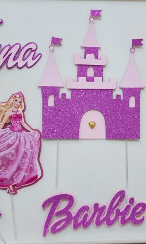 Arquivo Digital Topo de Bolo Barbie Princesa