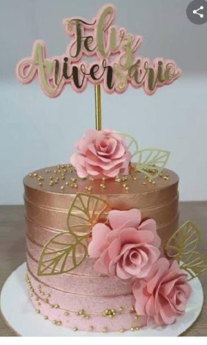 Arquivo digital Topo de bolo Feliz Aniversário 1