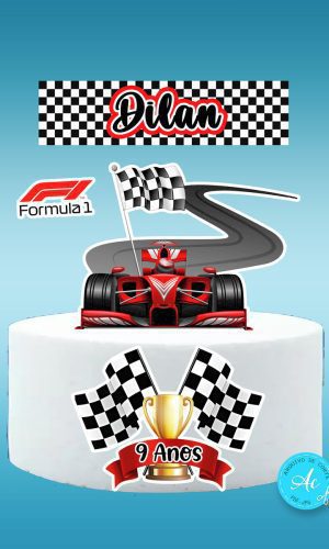 Arquivo Digital Topo de Bolo Formula 1 #1