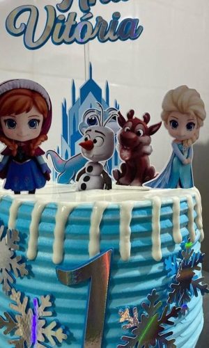 Arquivo Digital Topo de Bolo Frozen Cute
