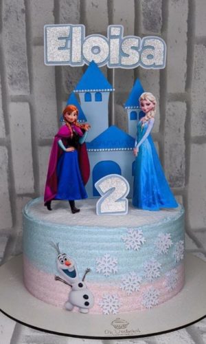 Arquivo Digital Topo De Bolo Frozen E Anna