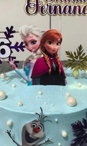 Arquivo Digital Topo de Bolo Frozen
