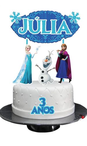 ARQUIVO DIGITAL TOPO DE BOLO FROZEN