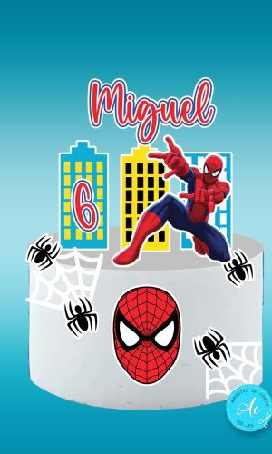 Arquivo Digital Topo de Bolo Homem Aranha #10