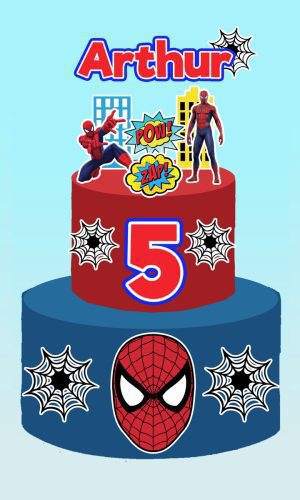 Arquivo digital Topo de bolo Homem Aranha #9 PDF/JPG