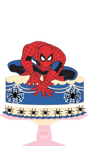 (arquivo Digital) Topo de Bolo Homem Aranha 989806