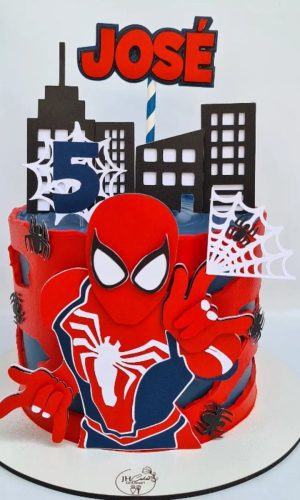 Arquivo Digital- Topo de Bolo Homem Aranha Camadas