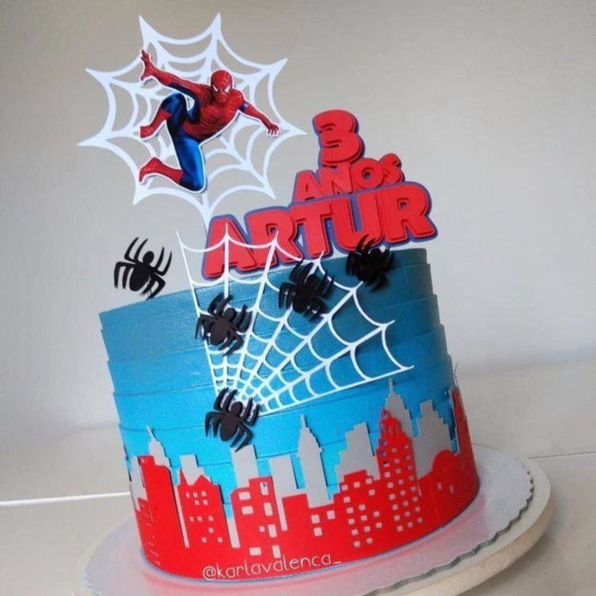 Arquivo Digital Topo de Bolo Homem Aranha