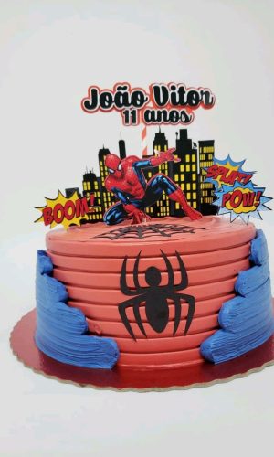 ARQUIVO DIGITAL- Topo de bolo homem aranha