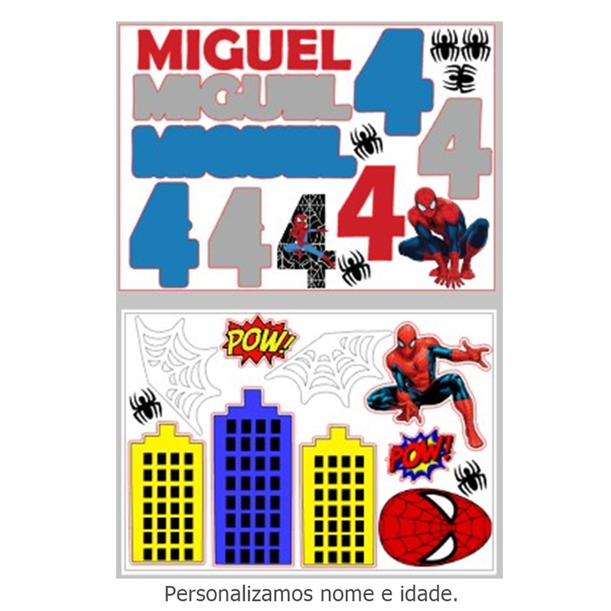 Arquivo Digital Topo de Bolo Homem Aranha - pdf + Brinde - Imagem 2