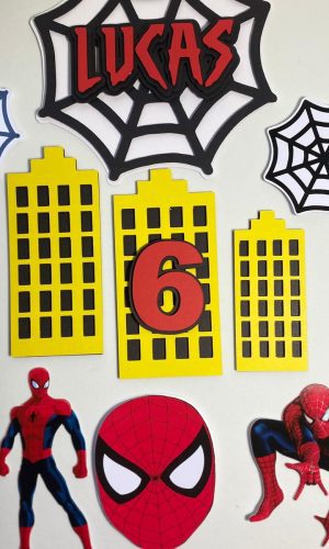 Arquivo Digital Topo de Bolo Homem Aranha