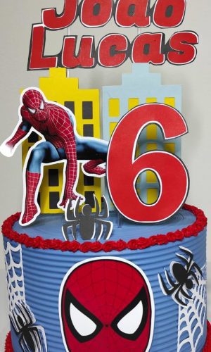 Arquivo Digital Topo de Bolo Homem Aranha
