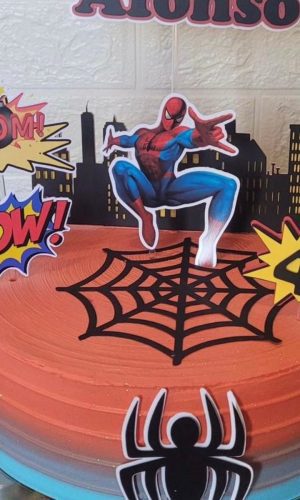 Arquivo Digital Topo de Bolo Homem Aranha