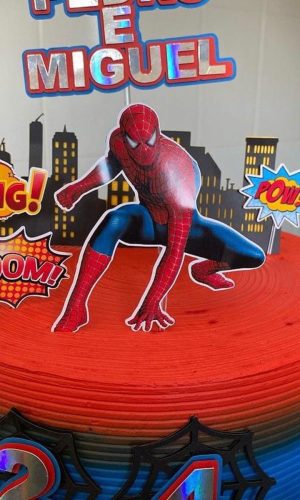 Arquivo Digital Topo de Bolo Homem Aranha