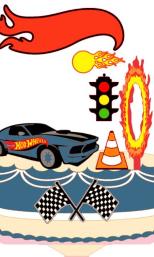 Arquivo Digital Topo de Bolo Hot Wheels