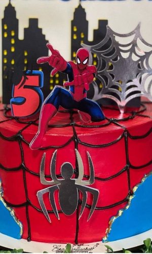 Arquivo Digital Topo de Bolo Infantil Homem Aranha