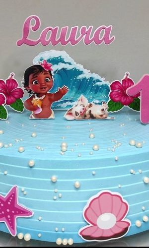 Arquivo Digital Topo de Bolo Moana Baby