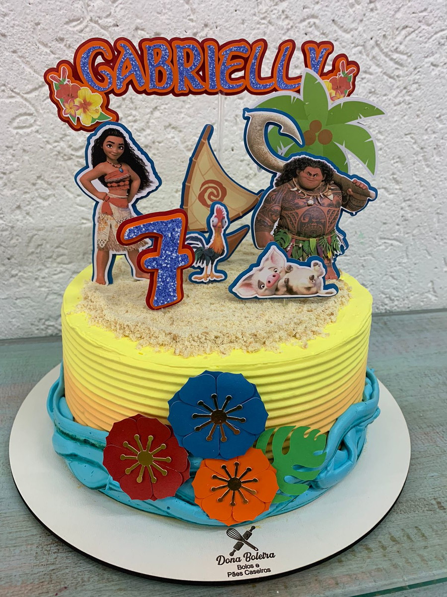 Arquivo Digital Topo de Bolo - Moana
