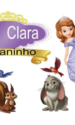 Arquivo Digital Topo de Bolo Princesa Sofia 2.