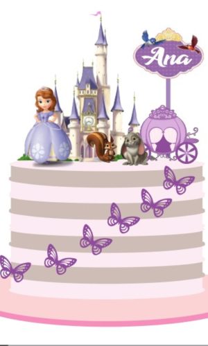 Arquivo Digital - Topo de Bolo Princesa Sofia