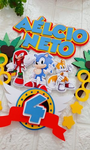 Arquivo digital Topo de bolo Sonic