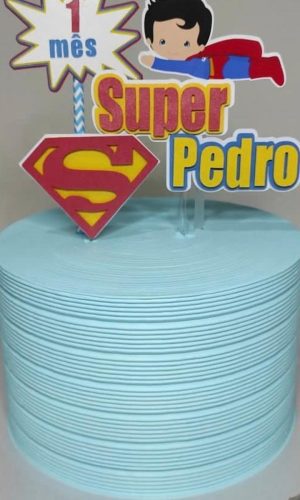 Arquivo Digital Topo de Bolo Super Homem Baby