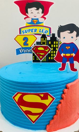Arquivo Digital Topo de Bolo Super Homem Cute Baby