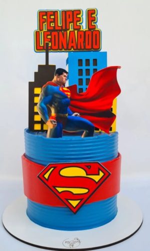ARQUIVO DIGITAL- Topo de bolo Super Homem