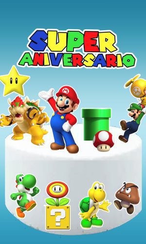 Arquivo digital Topo de bolo Super Mario #2 PDF/JPG