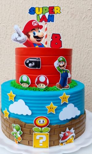 Arquivo Digital Topo de Bolo Super Mario #4 Pdf/jpg/png