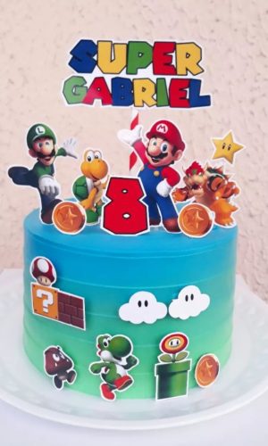 Arquivo Digital Topo de Bolo Super Mario #5 Pdf/jpg/png
