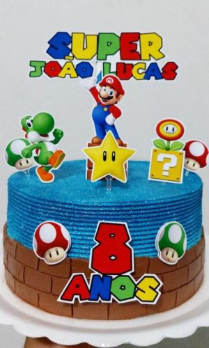 Arquivo Digital Topo de Bolo Super Mario #6 Pdf/jpg/png