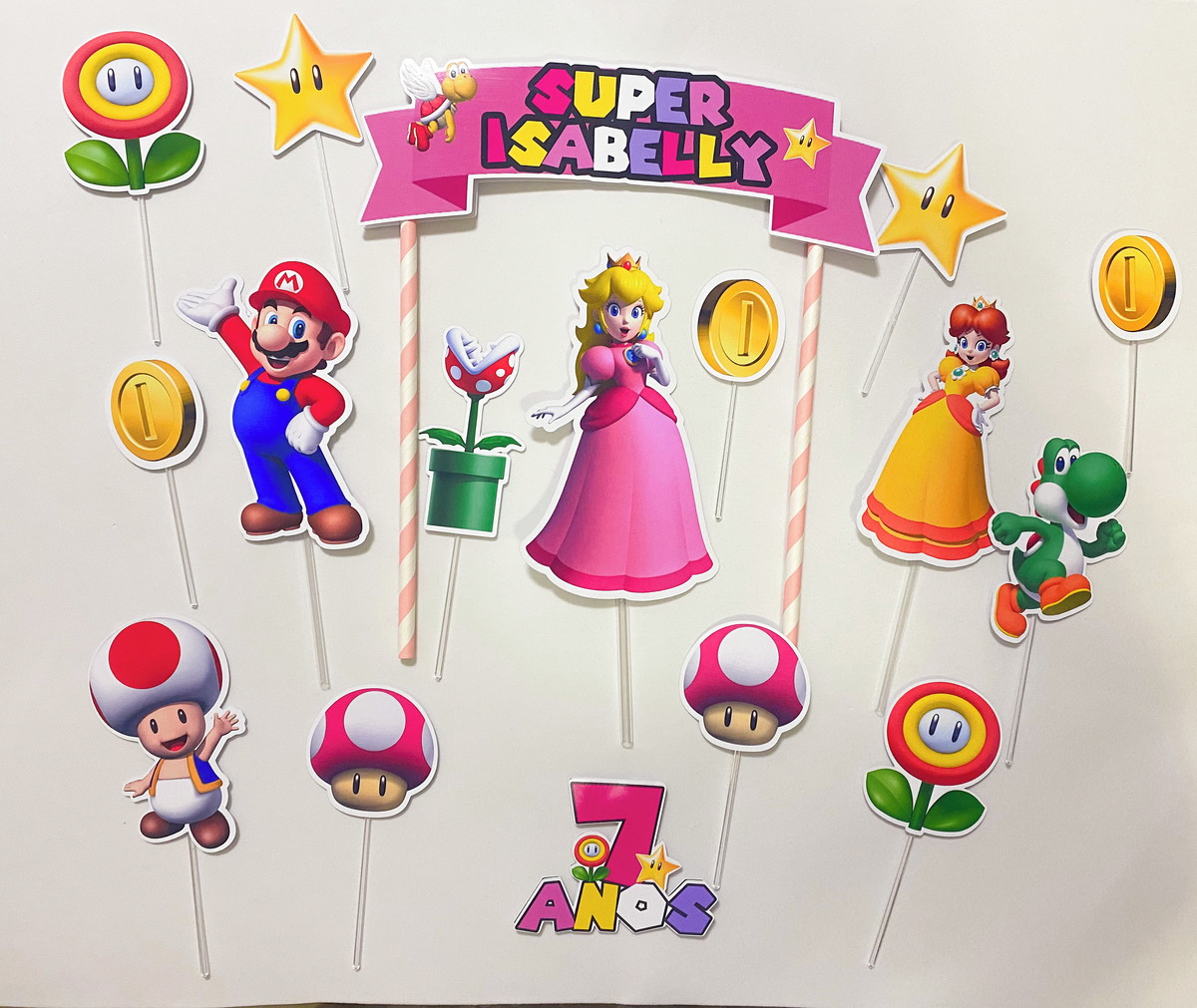 Arquivo Digital - Topo de Bolo Super Mario - Imagem 2