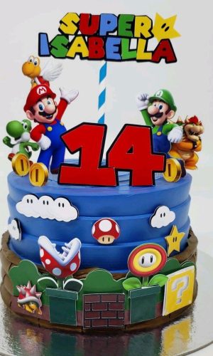 ARQUIVO DIGITAL- Topo de bolo Super Mario