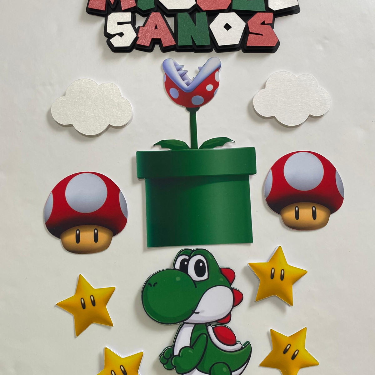 Arquivo Digital Topo de Bolo Super Mario - Imagem 2