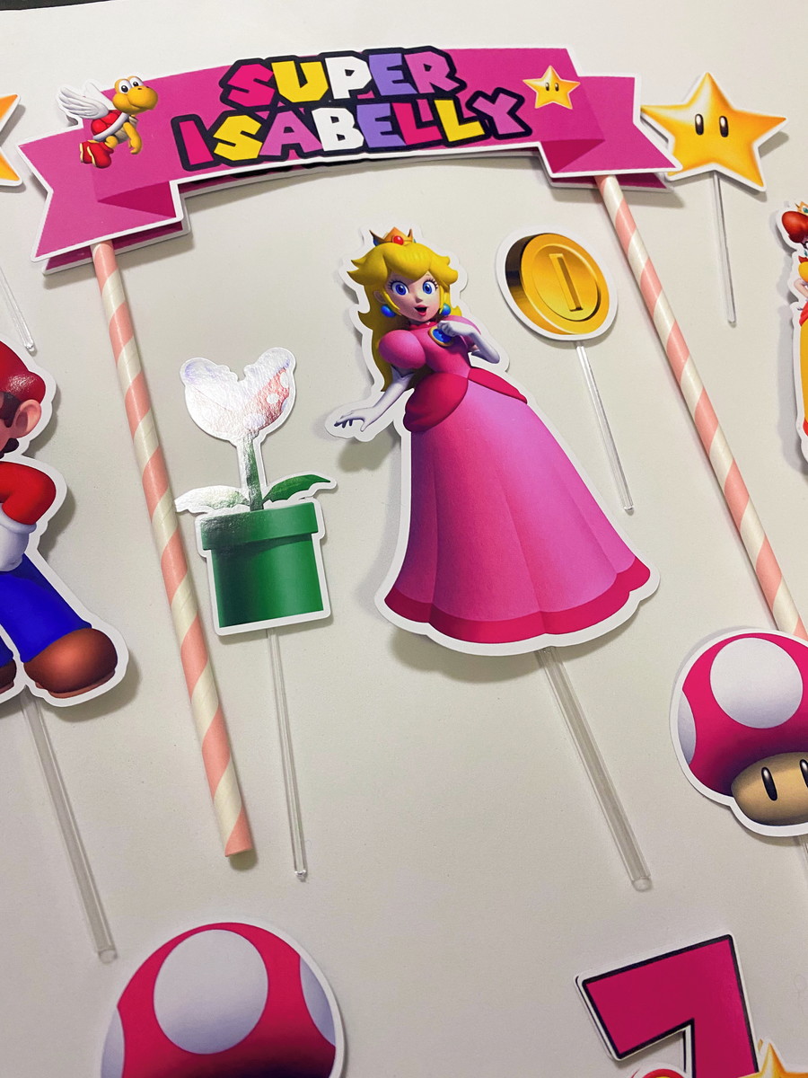 Arquivo Digital - Topo de Bolo Super Mario - Imagem 3