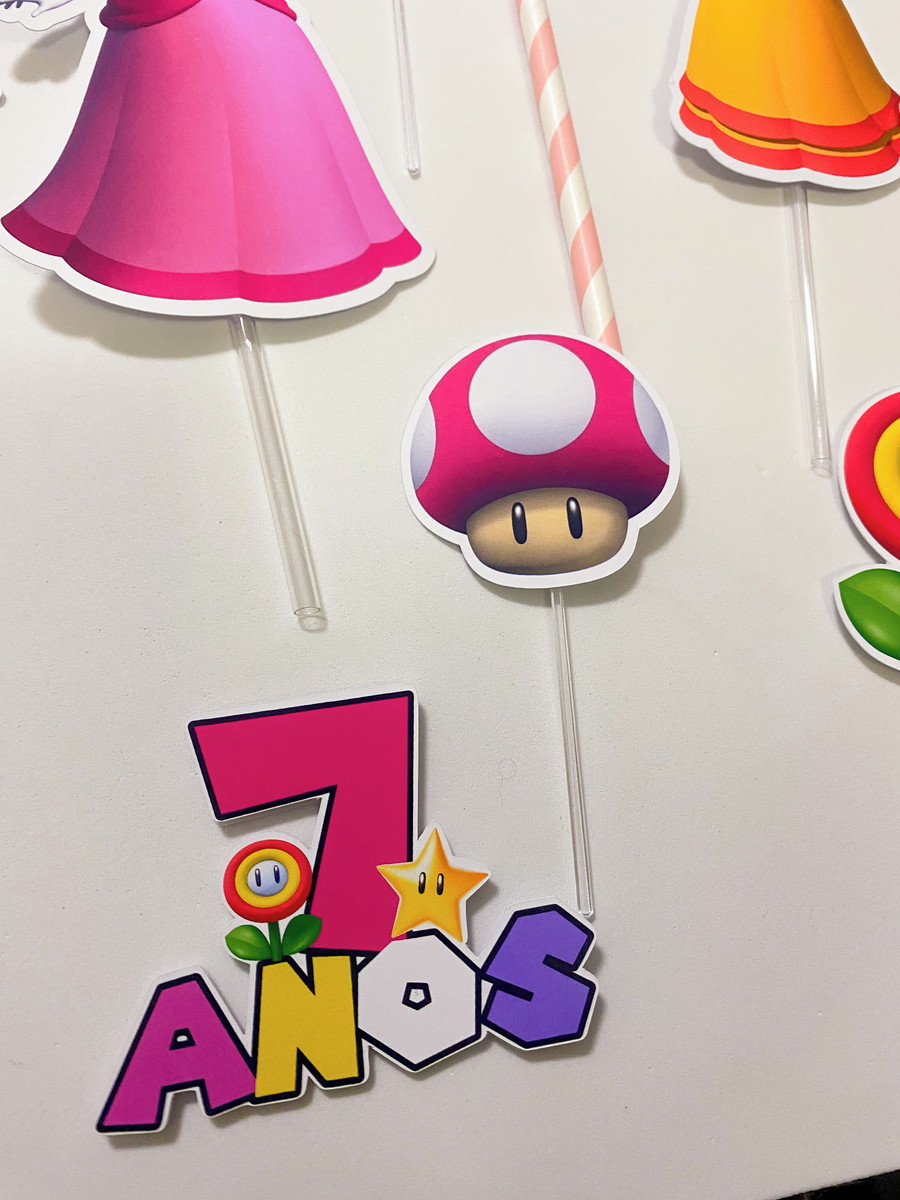 Arquivo Digital - Topo de Bolo Super Mario - Imagem 5
