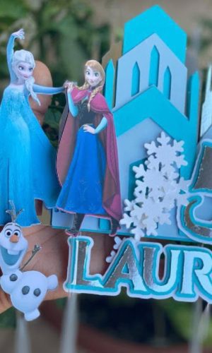Arquivo Digital Topo De Bolo Tema Frozen