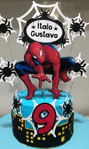Arquivo Digital Topo De Bolo Tema Homem Aranha
