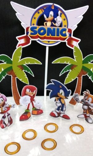 Arquivo Digital Topo De Bolo Tema Sonic