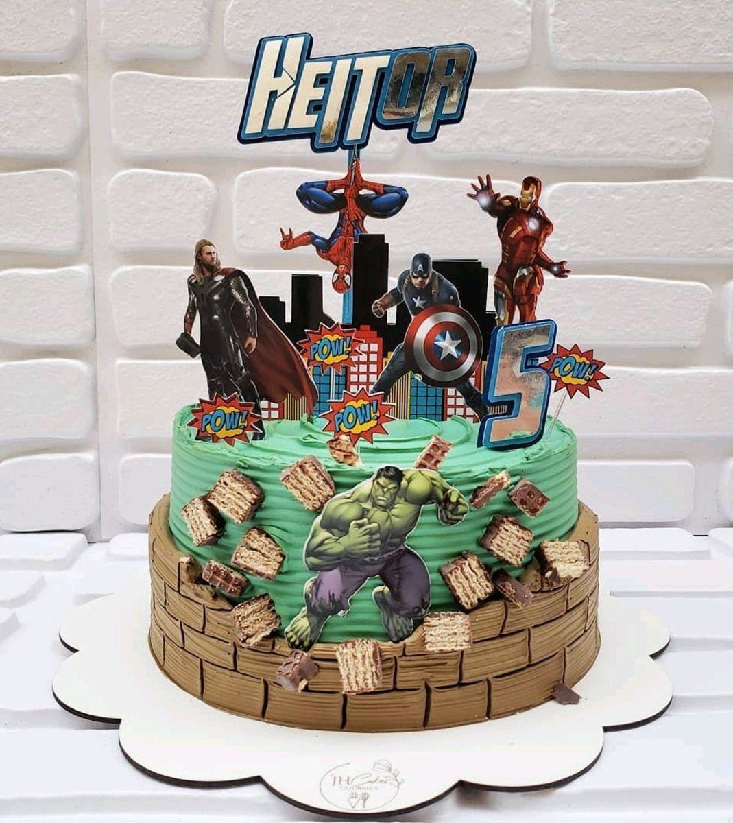 ARQUIVO DIGITAL- Topo de Bolo vingadores