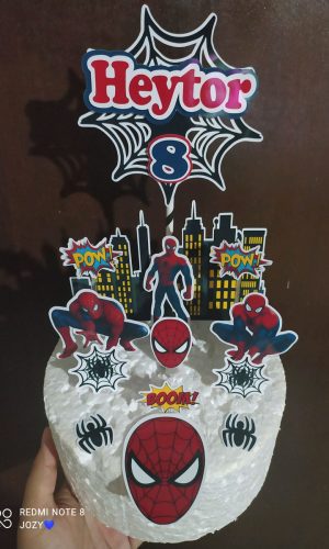 Kit com 4 arquivos digitais Topo Homem Aranha
