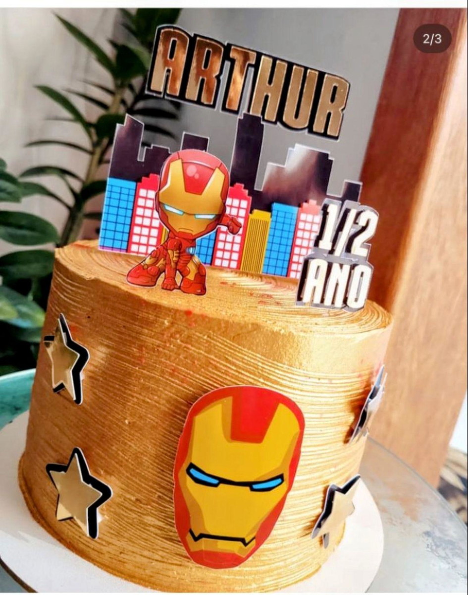 Arquivo Digital Topo Homem de Ferro Baby - Imagem 2