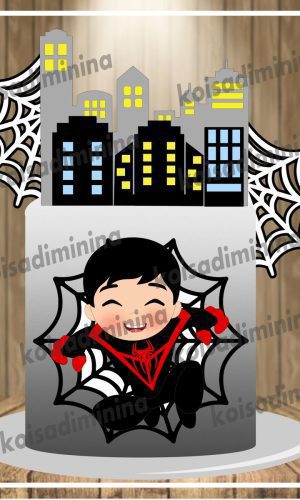 Arquivo em Camadas Homem Aranha Black Cute