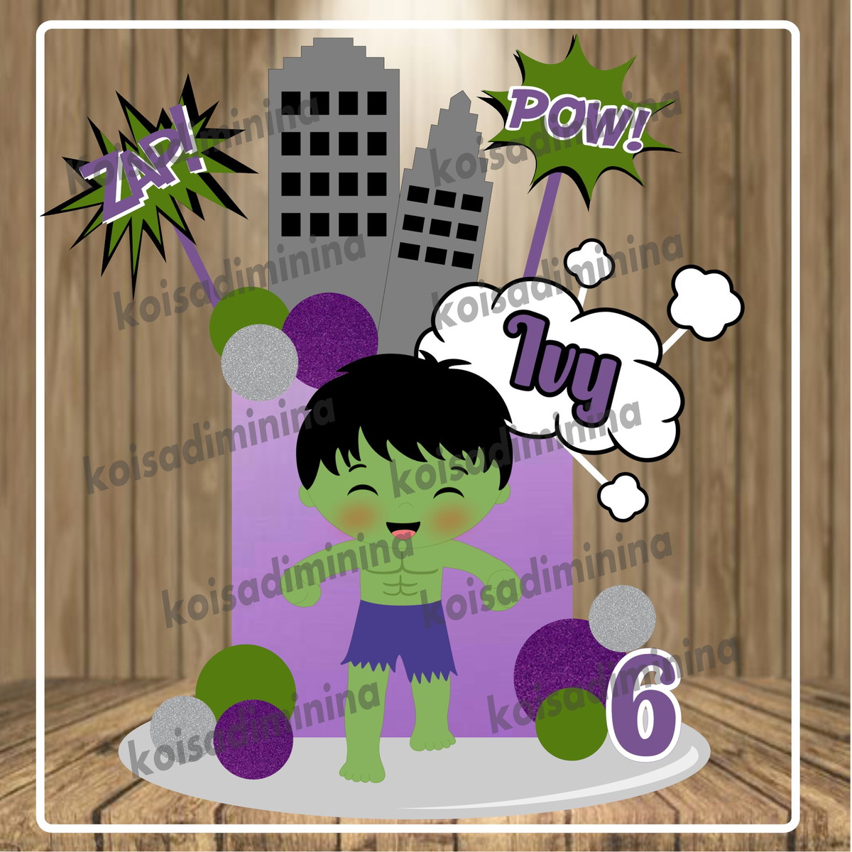 Arquivo Em Camadas Hulk Cute